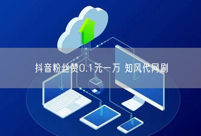 抖音粉丝赞0.1元一万 知风代网刷